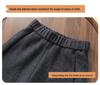 High-End Wool Wide-Leg Curved Pants for Women - Autumn/Winter 2025 Petite Nine-Point Casual Long Trousers