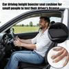 Poduszka samochodowa na wysokość Pogrubiona gąbka Antypoślizgowe Akcesoria samochodowe Podwyższenie siedzenia samochodowego dla dorosłych Krótka dla kierowcy Na zmęczenie kości ogonowej