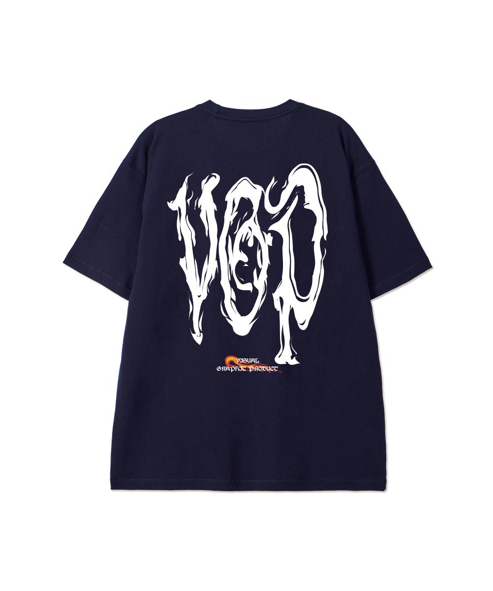 Biel Vgp Fire Logo Short Sleeve T-Shirt Navy M