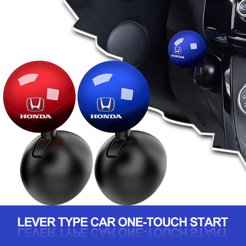 Car Logo Push Start Button Lever Creative Protective Cover for Honda Civic Xrv Hrv Crv CRZ Brv City Odyssey Accord Fit Jazz Insight CRX