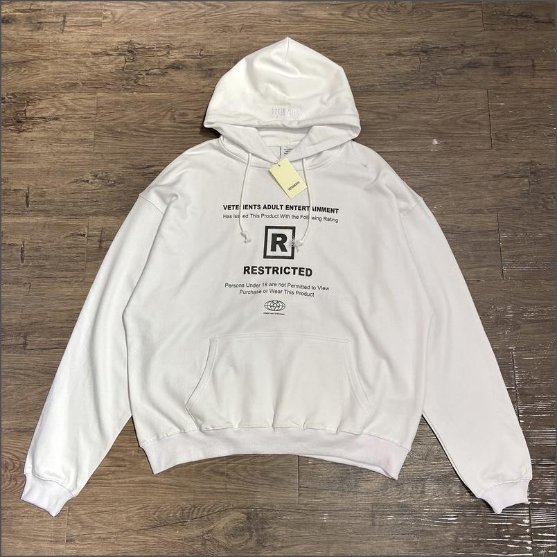 VTM Vitmeng Unisex Loose Casual Hoodie with Letter Print & Embroidery