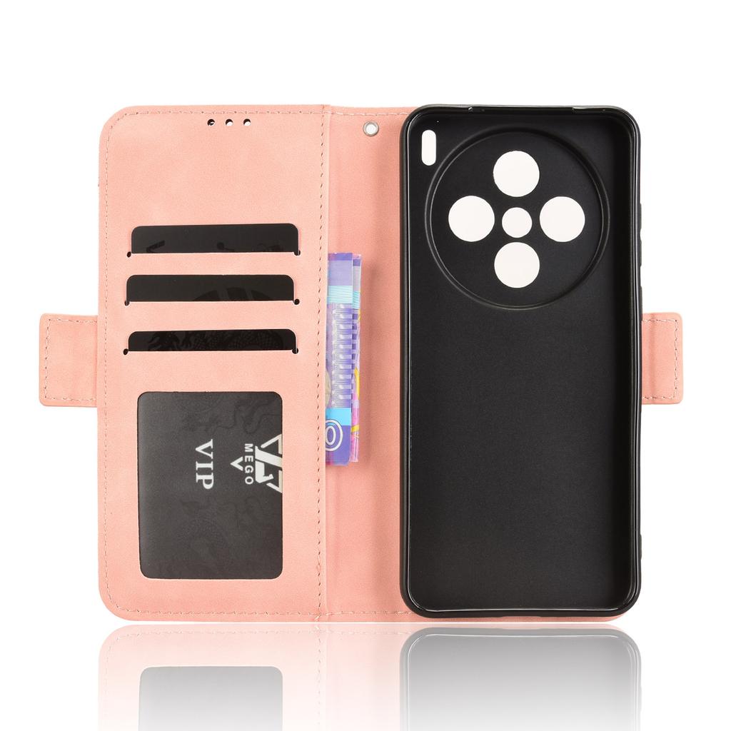 For vivo X200s 5G Leather Case Phone Wallet Cover with Multiple Card Slots