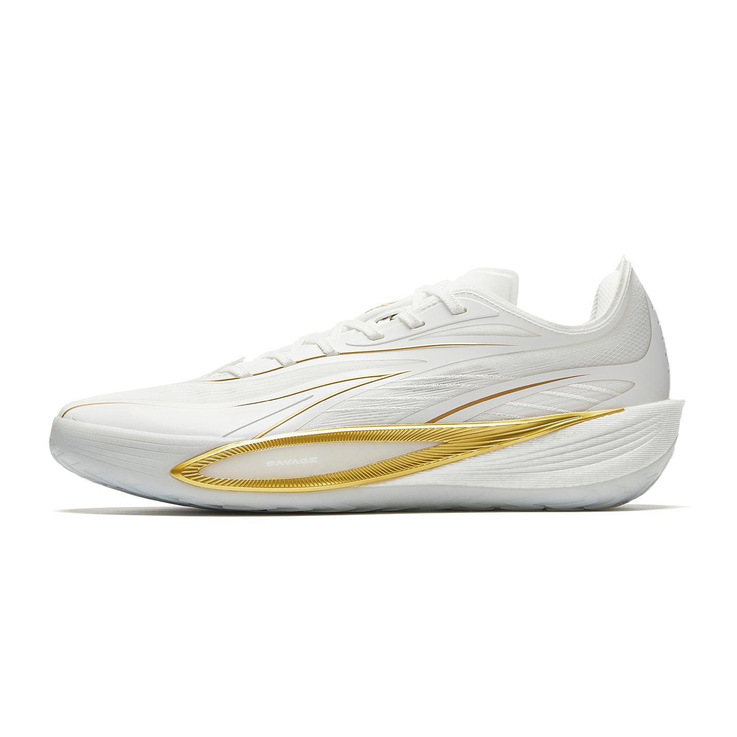 Anta Qingkuang 5 Qiyuan Men Low Top Basketball Shoes Platinum White 112621105-7 44.5