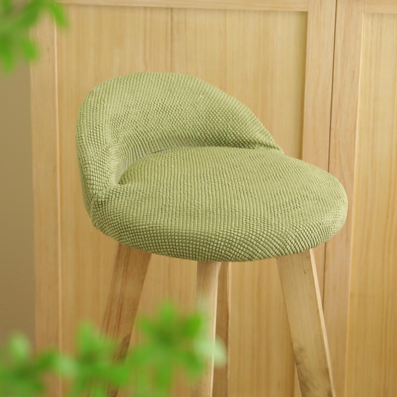 Non-Slip Hotel Bar Chair Cover Restaurant Cotton Fabric Stretch Chair Dining Household Seat Cover Brown High Stool Cover 4090₽