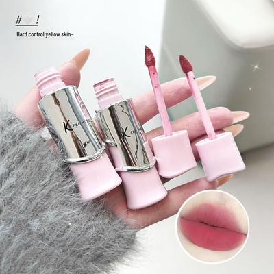 Kekemood Lightweight Long-Lasting Matte Lipstick - Soft Texture, Easy Application, Youthful Look, Non-Stick Cup Finish, Ideal for Students.