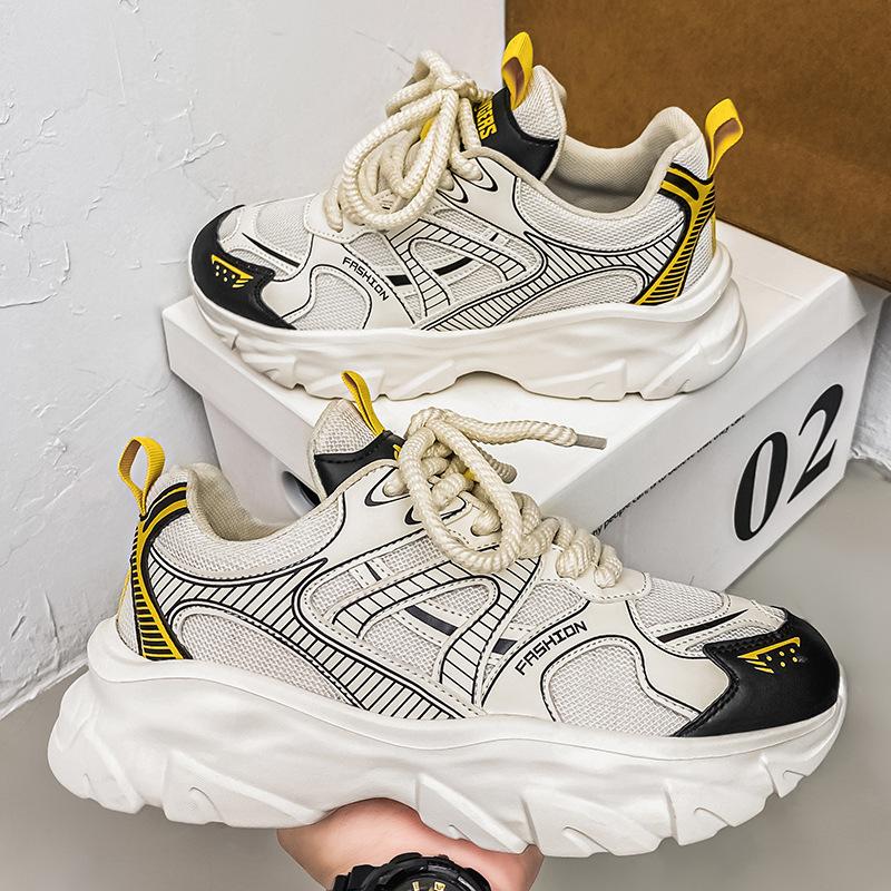 

Мужские популярные новые осенние модные брендовые молодежные сетчатые повседневные кроссовки на платформе 44