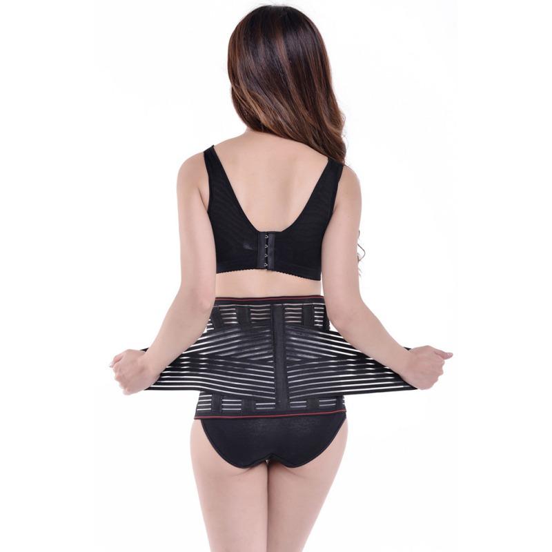 Adjustable Waist Training Belt Men Women Lower Back Support Spine Support Belt Orthopedic Breathable Waist Corset