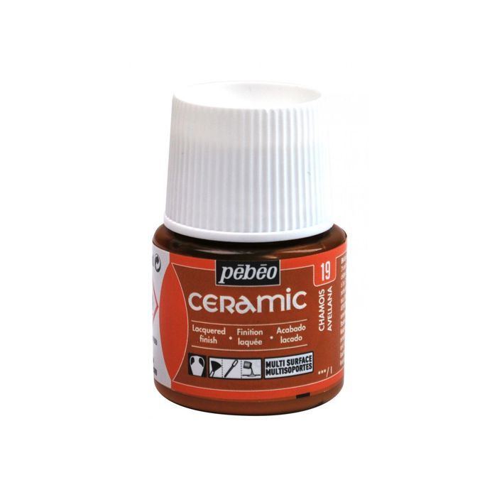 Peinture - Pébéo - Ceramic Chamois - 45ml - Brillant - Beige