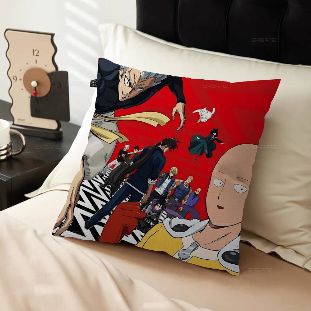 Anime O-One P-Punch Man Personalized Picture Text Home Decorative Pillows Household Gifts 45X45Cm