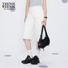 Teenie Weenie Women's Bear Letter Denim Shorts