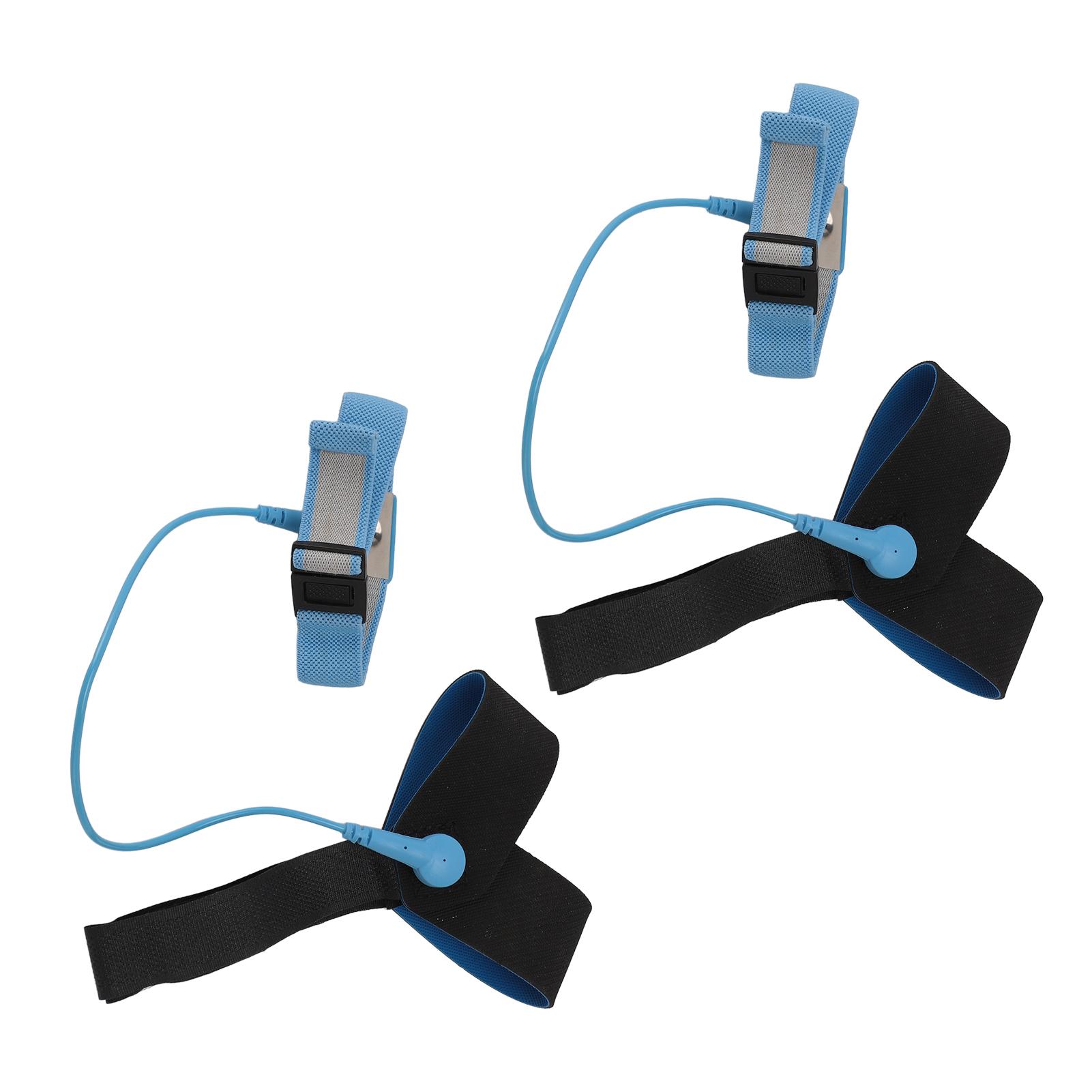 

2 шт. антистатические заземляющие ремни для пятки, регулируемые ESD, эластичная подошва, заземляющее электронное устройство