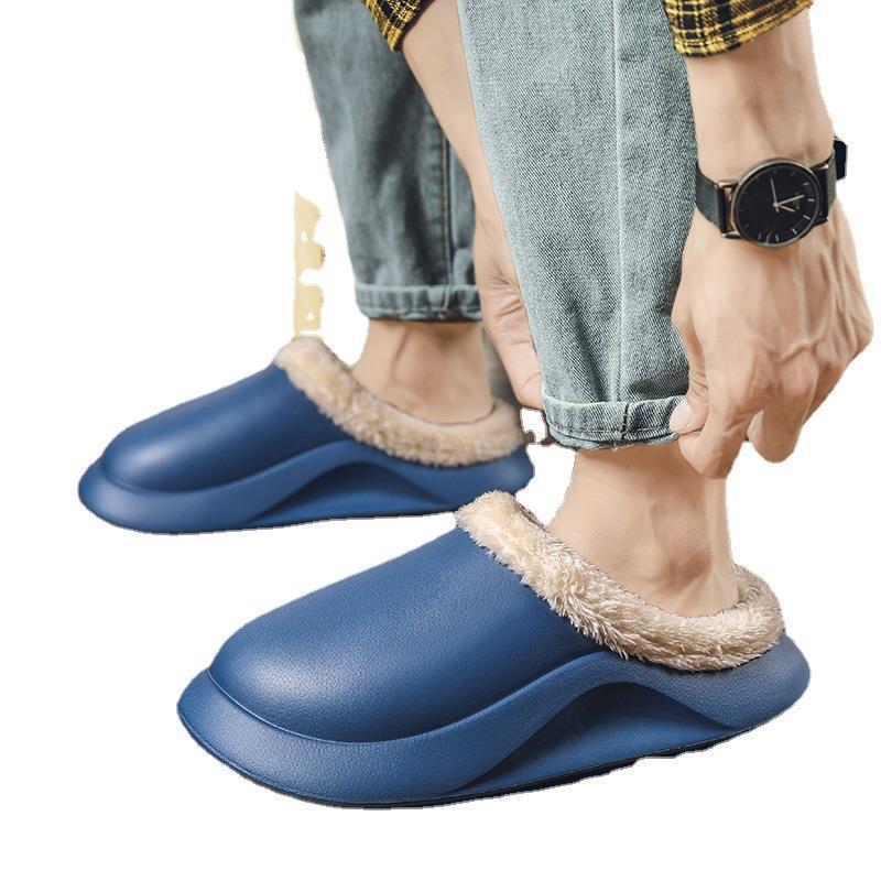 Herren Winter Baumwollpantoffeln 2025 - Große Größe, Plus Samt Slipper