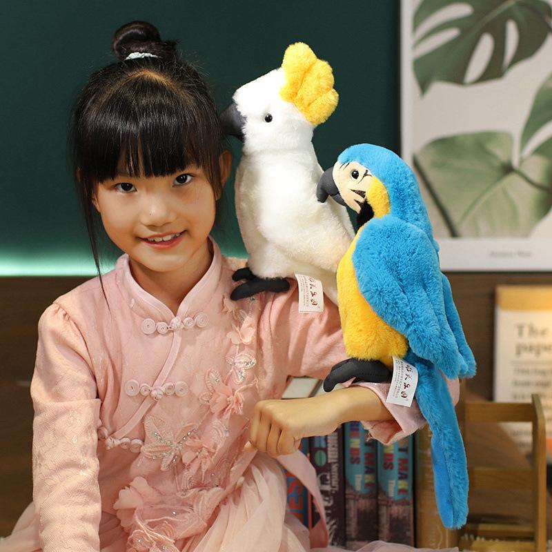 Simulation Parrot Doll Plush Play Simulation Birds Macaw Cockatoo Ragdoll Simulation Animal