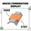 Non-Toxic 3787 100G/80Pcs 2X4 Car Fender Block Moc Color Arched Accessories Compatible With Bricks Diy Children'S Toy Assembly Gift