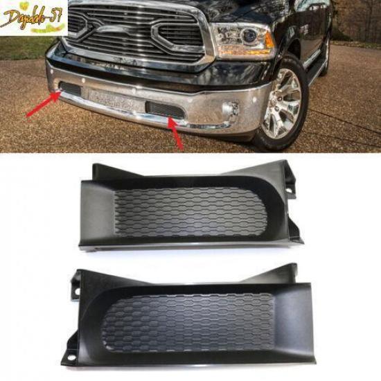 Подходит для 2013-2018 Ram 1500 Накладка на передний бампер Крышка противотуманной фары ABS Левая и Правая