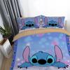Luxurious 3d Cartoon Stitch Anime Bedding Set With Comforter Cover And Pillowcase