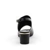 Himiko Chunky Heel Covered Sandals/653203 Black 240