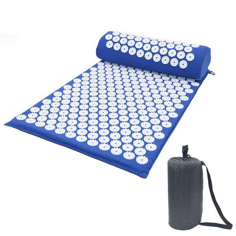 Base Yoga Acupressure Massage Mat  Pillow Spiky Pain Stress Soreness Body Relax