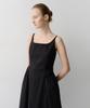 Ia Side Shirring Sleeveless Dress (Black)