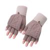 Autumn Student Gloves Cashmere Half Finger Flip Top Couples Knit Jacquard Warm Gloves