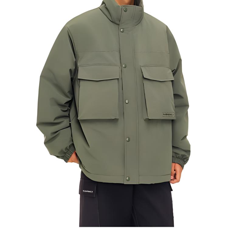

Anta Solid Color Zip Stand Collar Jacket Women jackets Dark-Green 952448803-2 L