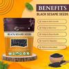 Birju Mahavir Natural Black Sesame Seeds | Kaale Til | 200 Gram | Till Kale