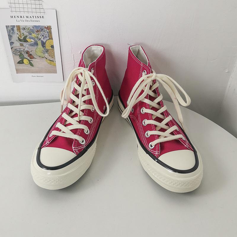 Canvas Shoes Female High-top Student Shoes Board Shoes 19