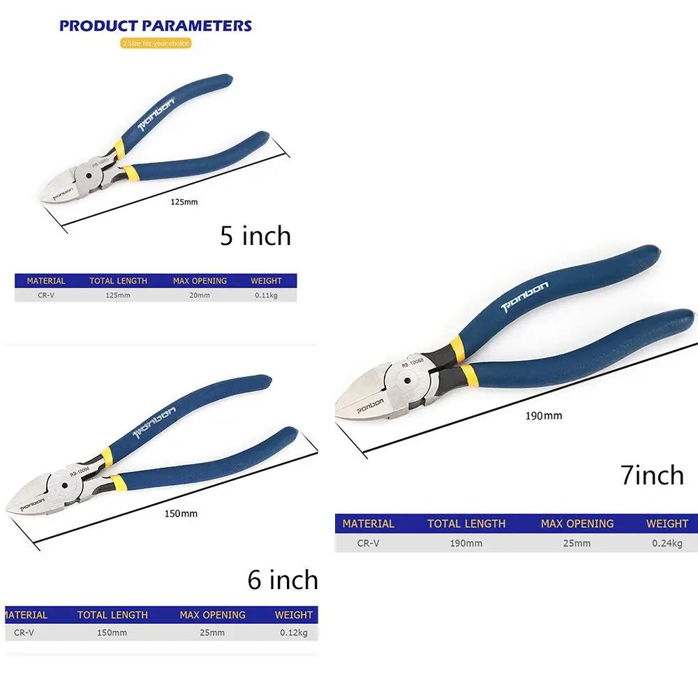 Powerful Repair Hand Tools Cable Burrs Nipper Electricians Cutting Pliers Wire Stripping Tool