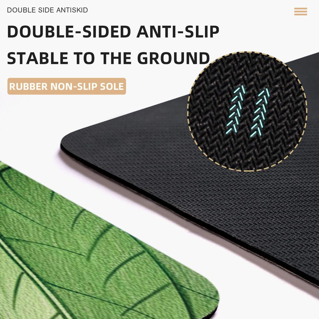 Leaf Shape Diatomite Bath Mat Bathroom Absorbent Floor Foot Mats Toilet Carpet Non-slip Shower Rug Bathtub Accessories Washable