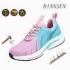 Womens Work Safety Shoes Steel Toe Sneakers Lightweight Breathable Boots with Anti-Smash Design Suitable for Exploitation Site