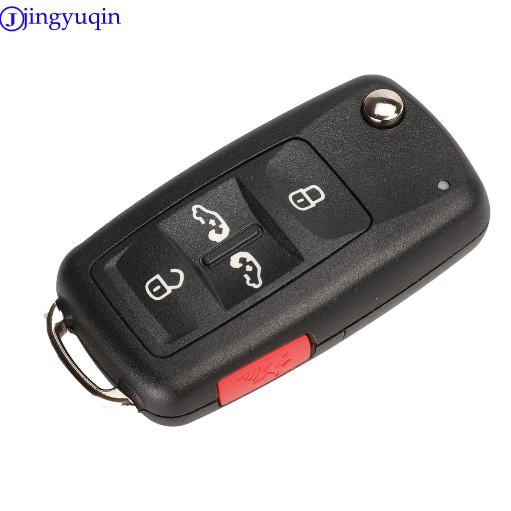Jingyuqin 2/3/4/5 Tasten Autoschlüsselgehäuse Shell Für VW/VOLKSWAGEN Caddy Eos Golf Jetta Beetle Polo Up Tiguan Touran Klappfild