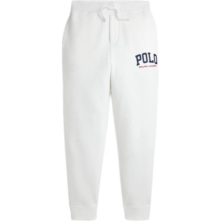 Polo Ralph Lauren Knit Sports Pants SS25 Logo Letter Emblem Color Block White Kids Bottoms CWPOPNTYBQ20194-100