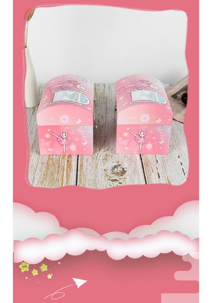 Cross-border Ballet Christmas Music Jewelry Box for Girls - New Year Gift, Children's Toy (40219)
