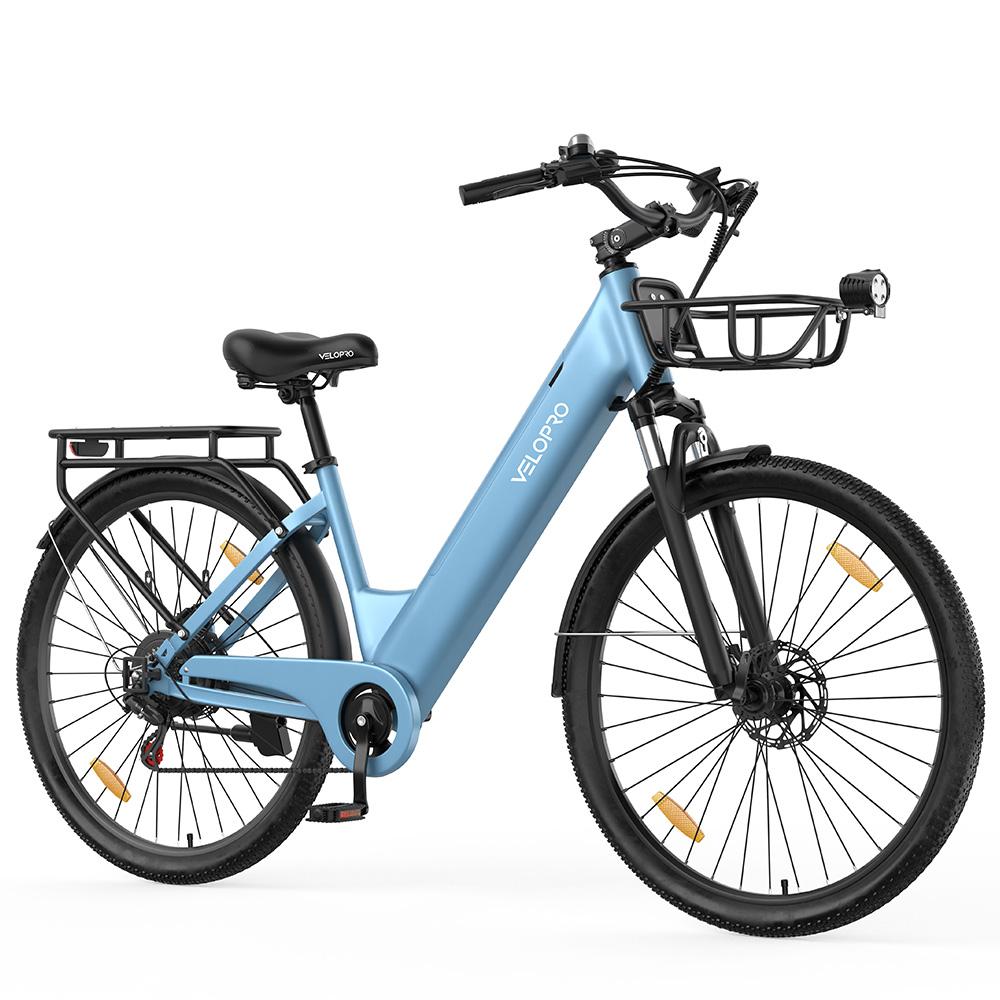 Velopro C1 Pro Elektrofahrrad 27,5" Reifen 250W Motor Stadtrad 648Wh Hydraulische Bremsen 7 Gänge Maximale Zuladung 150kg
