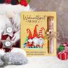 1/3sets Wooden Christmas Card with Test Tube - Christmas Money Gift Wrap for Women/Men/Friends, Holiday Cash Voucher Packaging