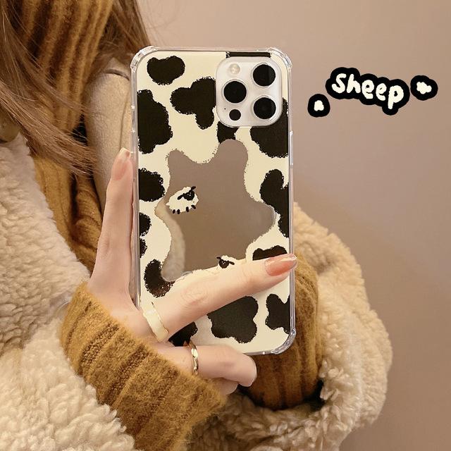 Originální Zrcadlový Roztomilý Medvídek Planeta Květina Jane Nárazuvzdorný Kryt na Telefon Pro Iphone 12 13 Mini 14 Pro Max 11 Xsmax Xr X 8 7 Plus