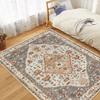HAOCOO Washable Suitable for All Ethnic Style Fits Tatami Memory Odor Indoor Desk Dining Compatible with Heated Antique Ethnic Pattern Rug, Carpet,