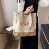 Large-capacity Canvas Tote Bag Versatile Shoulder Bag Cool School Bag  Shopping