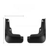 4 Pcs/set Car Mudguards For Changan CS75 PLUS Mud Flaps For Splash Guards Fender Mud Flaps Automotive Accessories
