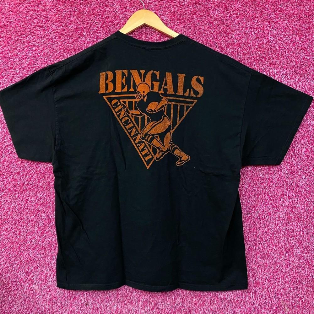 Junk Food Clothing Cincinnati Bengals Drive Graphic TShirt XL Unisex T-Shirt S