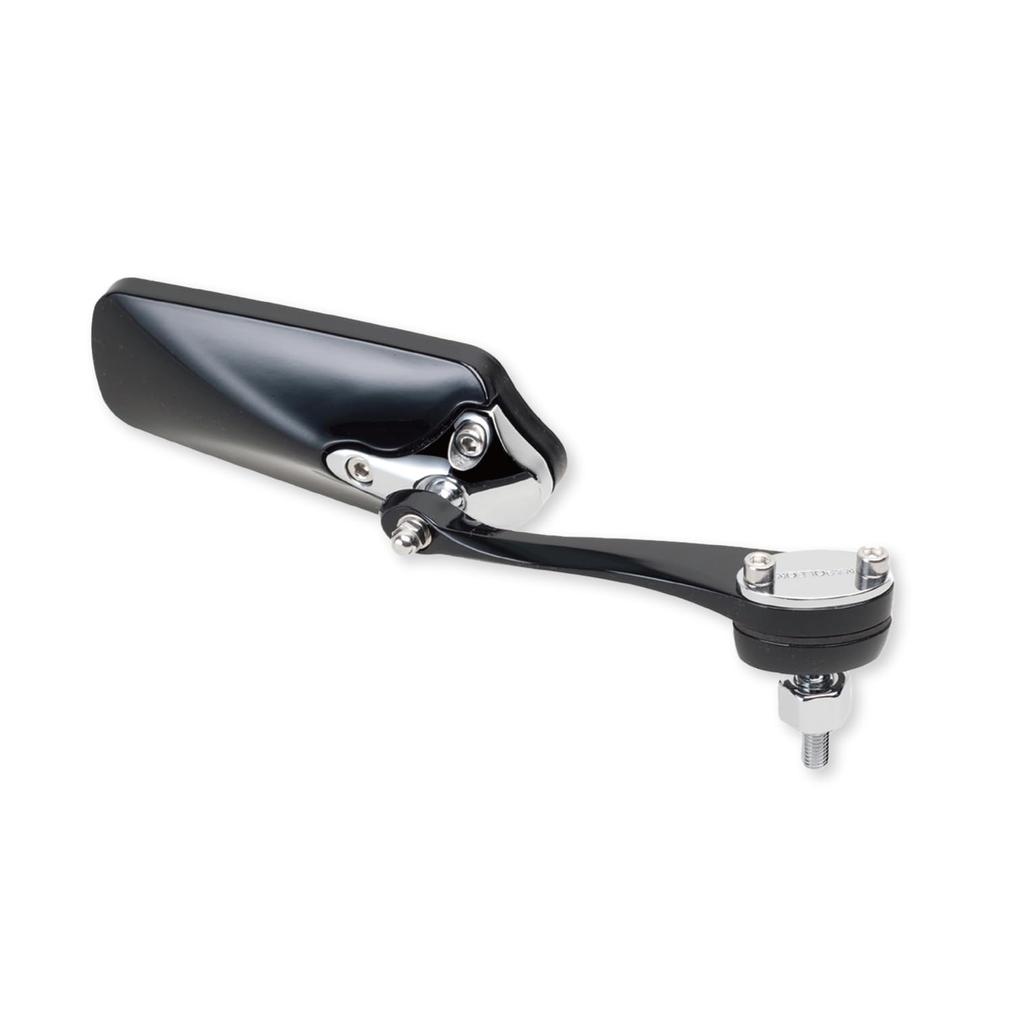 TANAX Napoleon Lisette Motorcycle Piano Black with Blue 8mm Mirrors, Mirrors, Right-Hand Thread, AMS-104-8