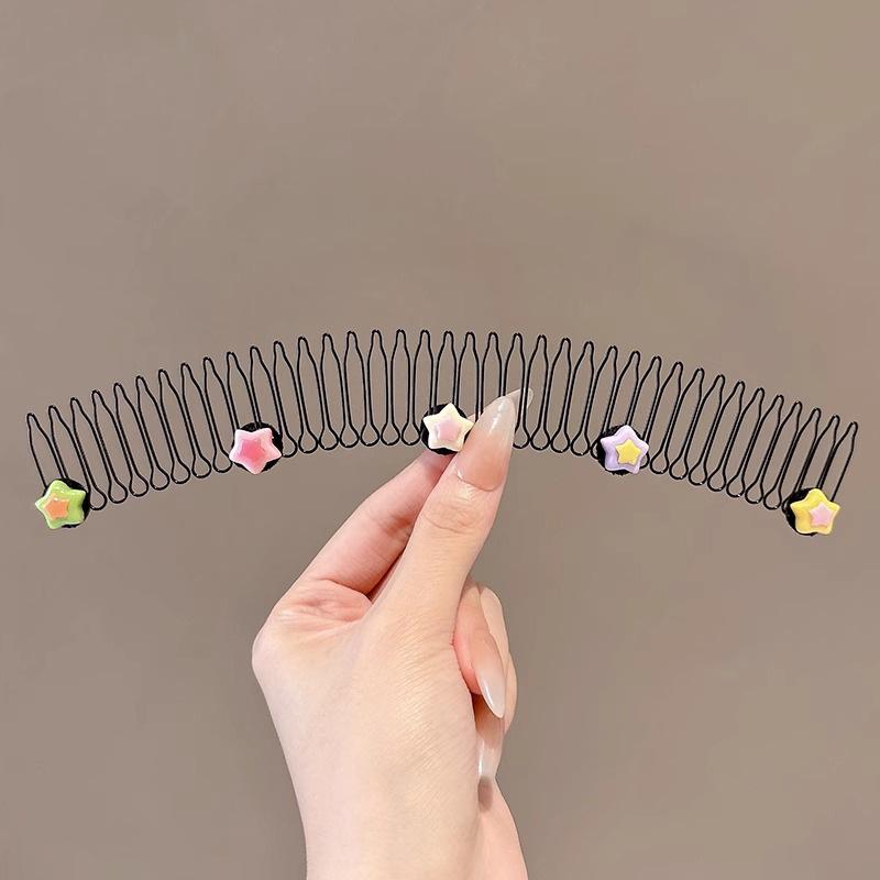 סיכת שיער חמודה לבנות עם פוני: מסרק קליפס לשיער תינוקות לבנות