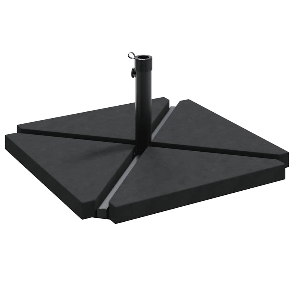 5 Piece Sun Umbrella Base Set Granite and Steel