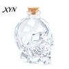 Hand-blown Skull Bottle Whiskey Decanter, 3D Glass Liquor with Stopper, Novelty Bourbon Storage Wine Dispenser for Home Bar, Unique Gothic Gift