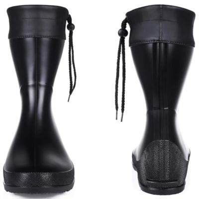 Fashion Crestar Women's Mid Calf Rain Boots Outdoor Ultra Lightweight Portable Waterproof Garden Shoes Fashion Non-slip Gardening Boots