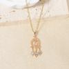 Fashion Tassel Zirconia Pendant Necklaces for Women Wedding Party Jewelry Accessories