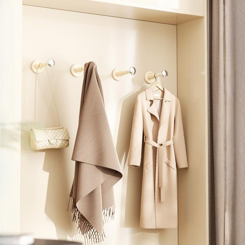 Justerbare Kleshengere Oppbevaringsløsning Enkel Montering Utrekkbar Kleshengerstativ Enkel Montering for Bad og Entréer