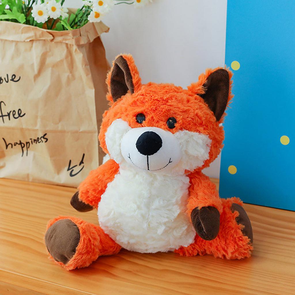 35cm Cute Cartoon FoxDoll Forest Animal Plush Toy Catching Machine Doll Children's Birthday Gift