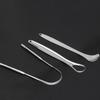Oral Tongue Coating Cleaner Tongue Scraper 3Pcs Tongue Scrubber for Adults Kids Medical Grade Metal