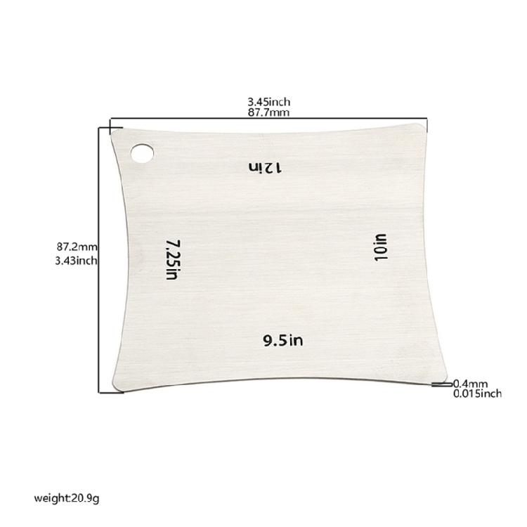 Guitar Fretboard Radius Gauges Stainless Steel Fingerboard Guitar Ruler Luthier Tools Fretboard Measuring Tool Enduring